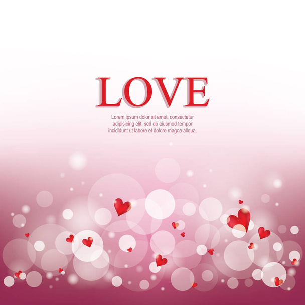 stylized banner love concept, vector illustration - Vektor, obrázek
