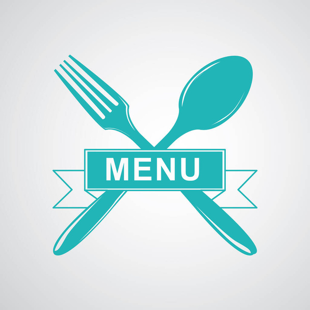 restaurant and eating design over white background, vector illustration - Vektor, obrázek
