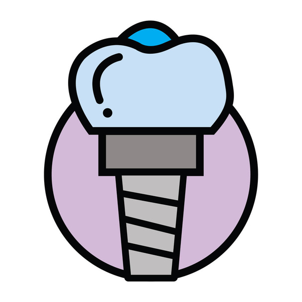 ice cream icon in cartoon style isolated on white background. dental clinic symbol vector illustration. - Vektor, obrázek