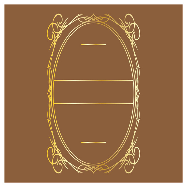 vector illustration of a frame for the theme of a medieval style - ベクター画像