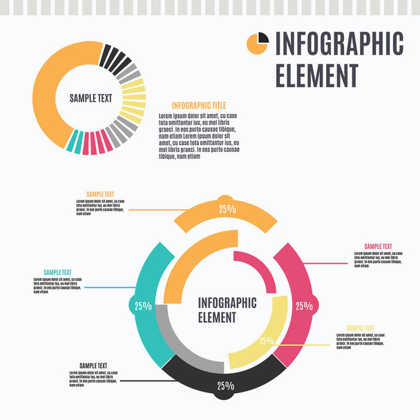 vector illustration of infographics design template - Vetor, Imagem