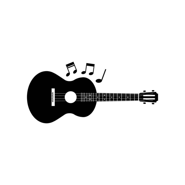 vector illustration of guitar icon - Vettoriali, immagini