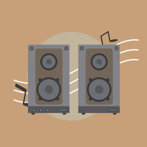 vector illustration of a sound icon - Vetor, Imagem
