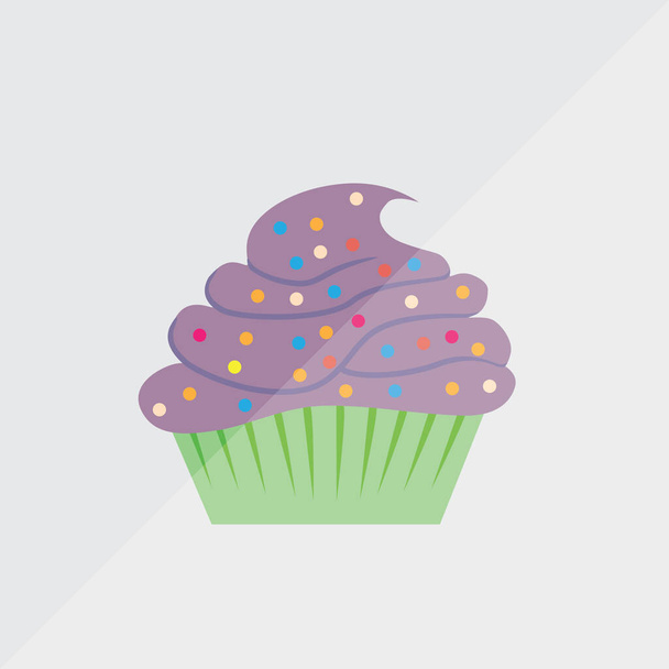 vector illustration of cupcake icon - Vektori, kuva