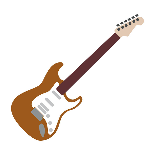 vector illustration of a cartoon guitar - Διάνυσμα, εικόνα