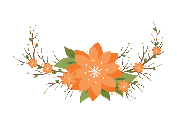 vector illustration of floral design - Διάνυσμα, εικόνα