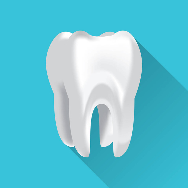 tooth icon. vector illustration. - Vetor, Imagem