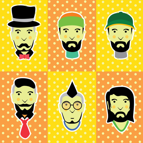 vector illustration of a set of different people - Vector, afbeelding