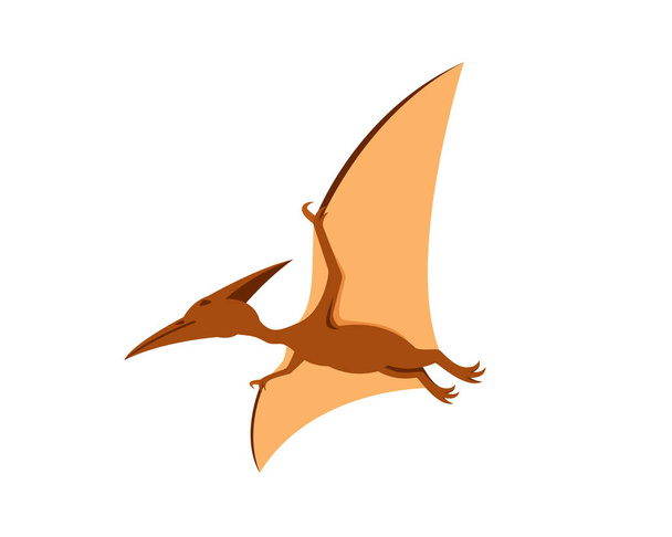 Детальний літаючий Pterodactyl Юрський вектор ілюстрації тварин
 - Вектор, зображення