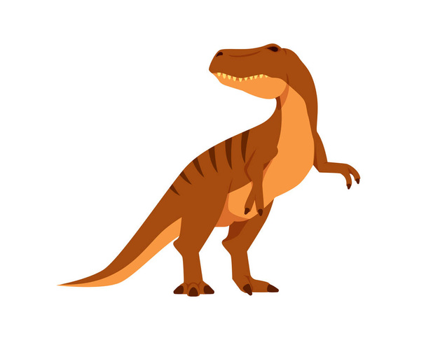 Ayrıntılı Tyrannosaurus veya T-Rex İllüstrasyon Vektörü - Vektör, Görsel