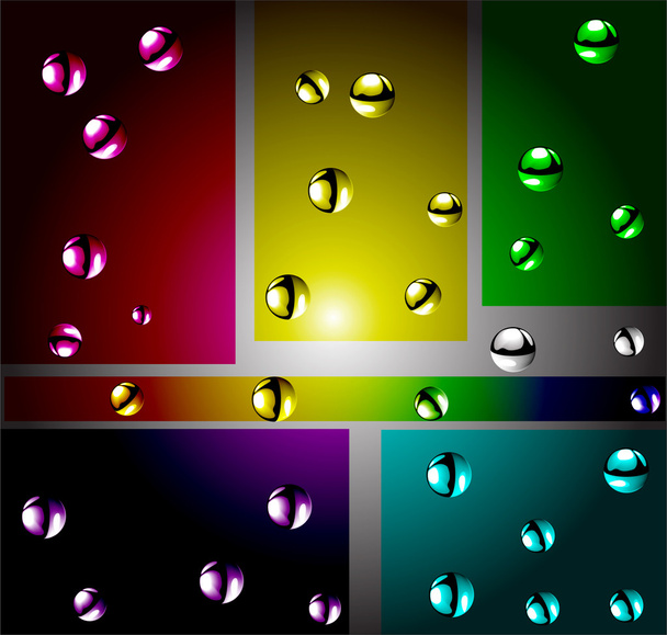 Atoms color vector illustration - Vektori, kuva