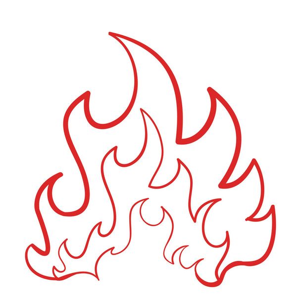 fire flame icon vector illustration  - Vector, afbeelding