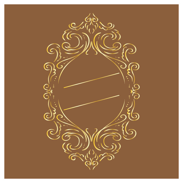vector vintage frame with decorative elements - Διάνυσμα, εικόνα