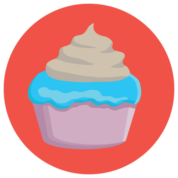 cupcake icon, vector illustration  - Vettoriali, immagini