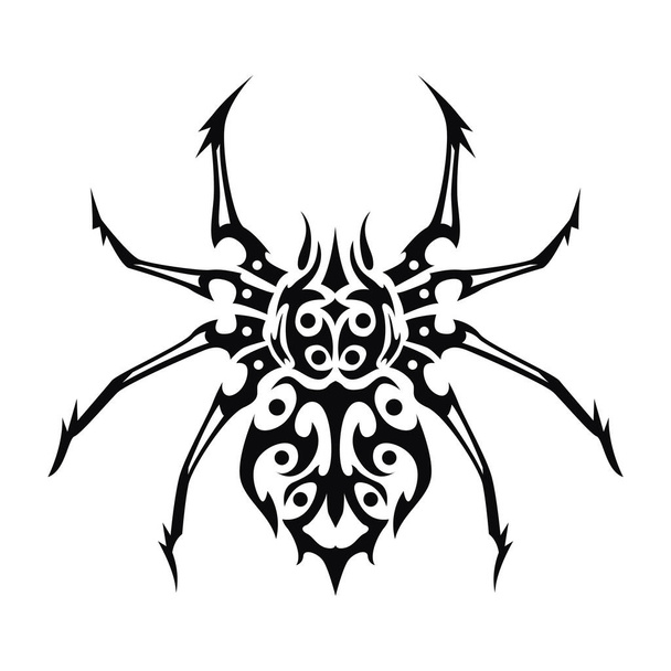 vector black and white tattoo art of a dragon - Вектор, зображення
