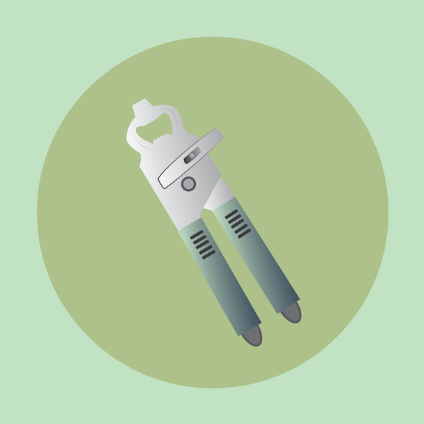 syringe icon in flat color style. safety tool. - Vektor, kép