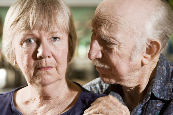 Portrait of Worried Senior Couple - Fotó, kép