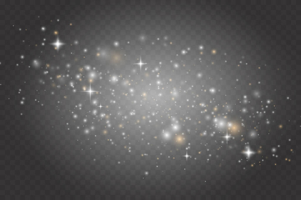 Искры и звезды блестят специальным светом - Вектор,изображение