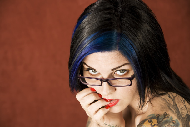 Woman with tattoos - Fotografie, Obrázek