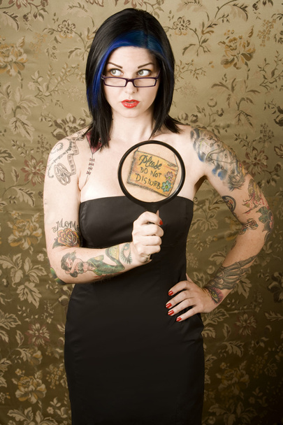Woman with tattoos - Foto, Imagem