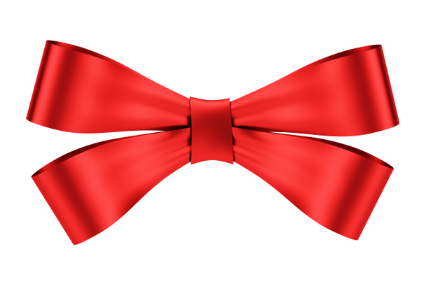 red bow isolated on white background - Photo, Image