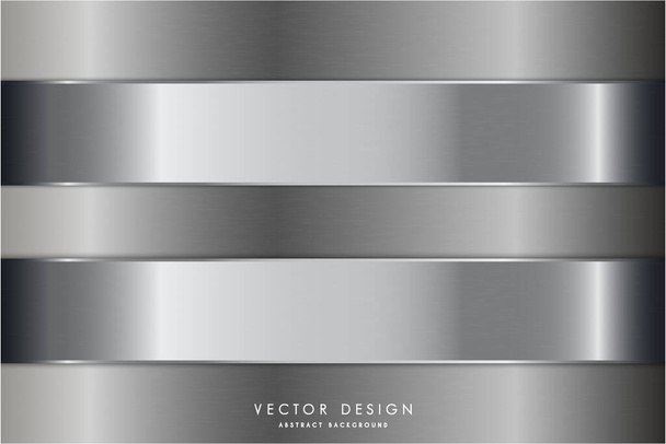 metallic background.Gray and silver metal technology concept. - Vector, Image