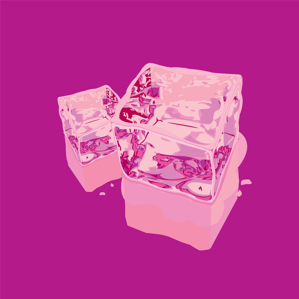 Cube de glace - Vecteur, image