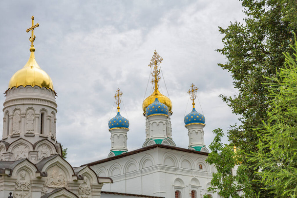 Pavlovskaya Sloboda, Russia - July 26, 2020: Exterior of the Temple complex - Fotoğraf, Görsel