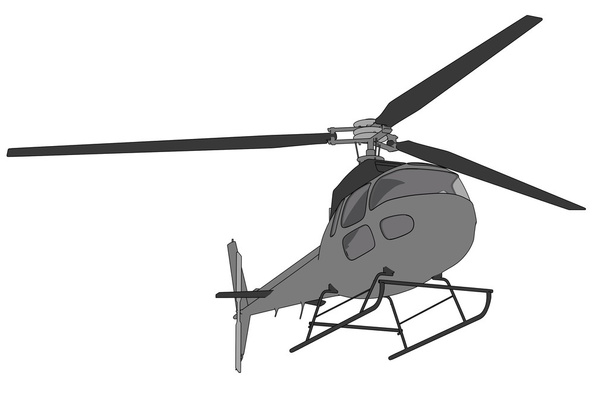 Genel helikopterin çizgi film resim - Fotoğraf, Görsel
