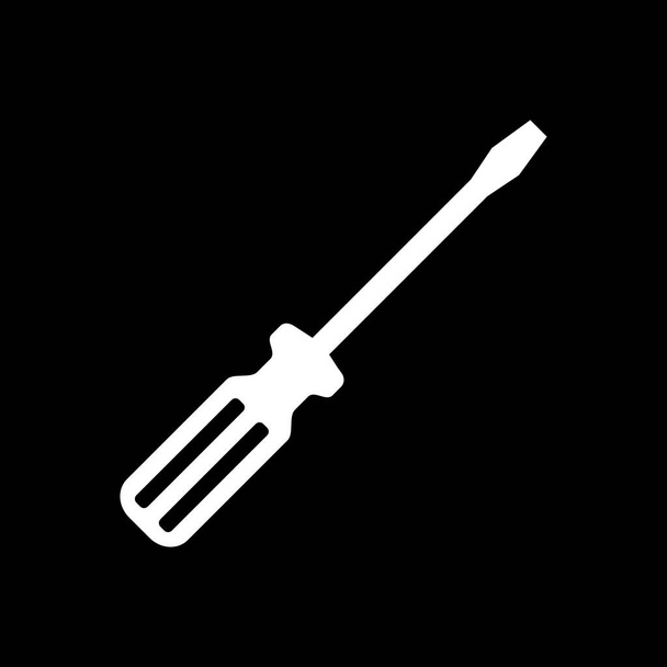 Screwdriver and background as vector illustration - Vector, Image