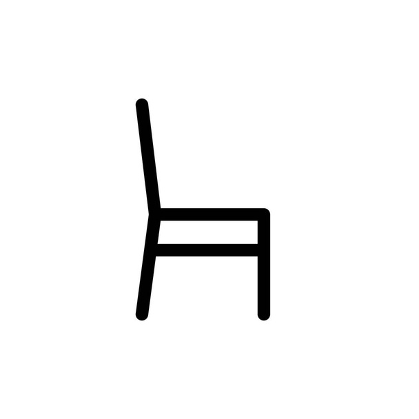 Ilustração Gráfico vetorial do ícone da cadeira. Ajuste para escritório, interior, mobília etc.
. - Vetor, Imagem