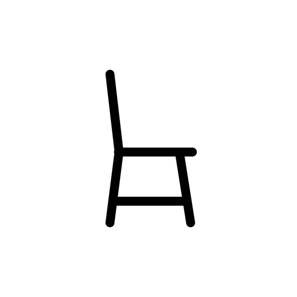 Sandalye simgesinin illüstrasyon vektörü grafiği. Ofis, iç mekan, mobilya vs. için uygun. - Vektör, Görsel