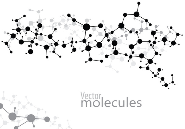 abstrakte Moleküle medizinischer Hintergrund (Vektor) - Vektor, Bild