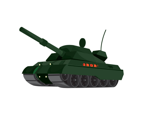 Réservoir détaillé le vecteur d'illustration du véhicule militaire - Vecteur, image