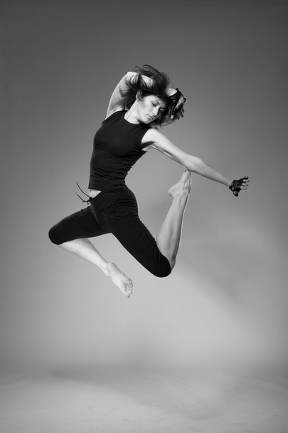 attractive jumping woman - Photo, Image