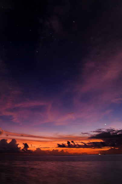 αστέρια ηλιοβασίλεμα - Φωτογραφία, εικόνα