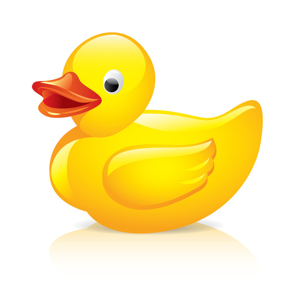 Rubber duck vector illustration - Vetor, Imagem
