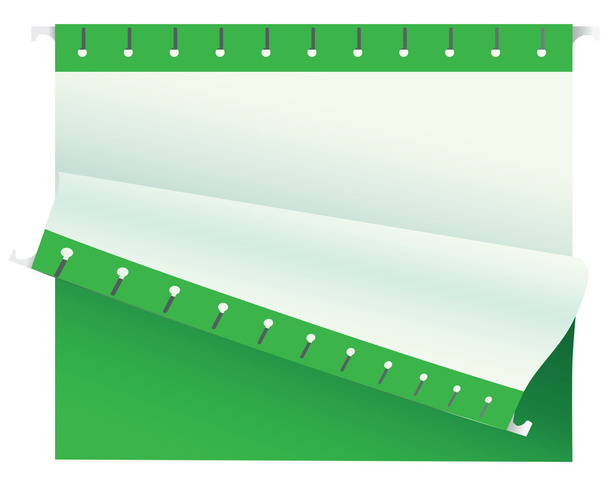 Green folder - Vector, afbeelding