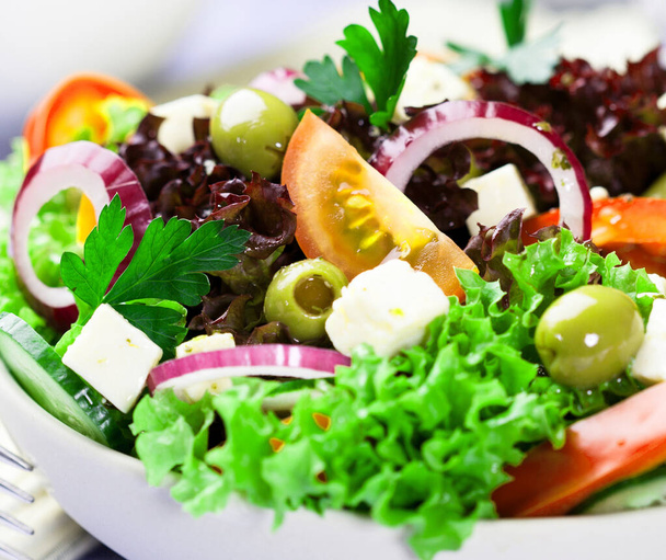 Exemple de salade mixte hachée - Photo, image