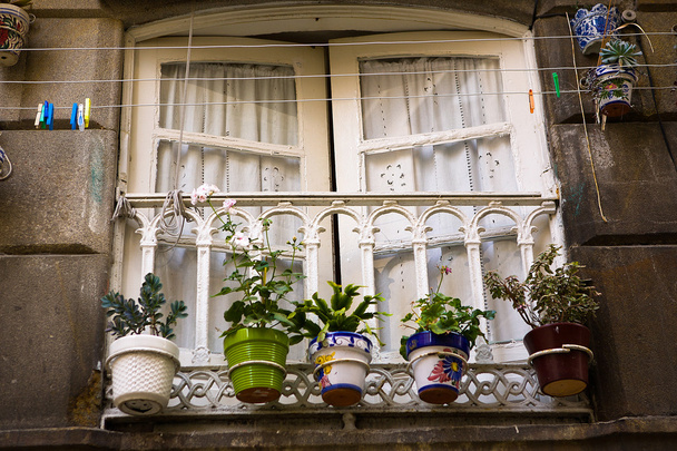 régi vigo ablak, Spanyolország - Fotó, kép