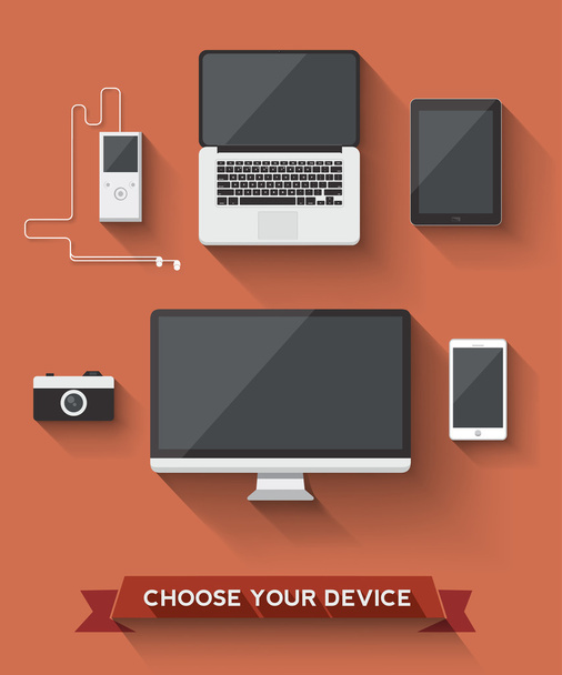 Various device icon - Vector, Image