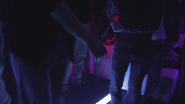 Visitors of night club are dancing - Materiaali, video