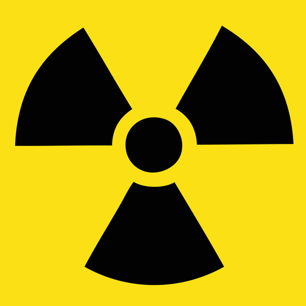 προσοχή κίνδυνος ακτινοβολίας - Διάνυσμα, εικόνα