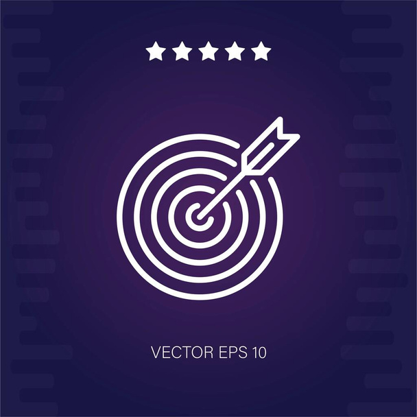 bullseye vector icoon moderne illustratie - Vector, afbeelding