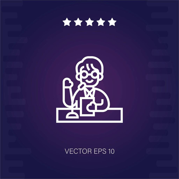 voorzitter vector icoon moderne illustratie - Vector, afbeelding