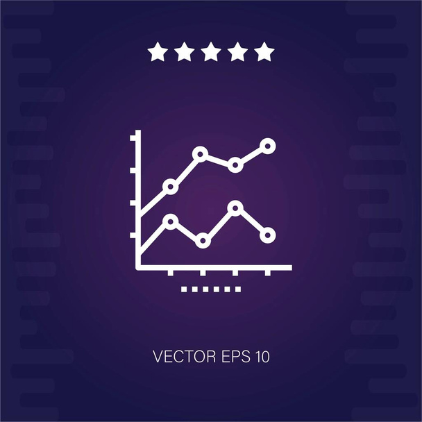 charts vector icon modern illustration - Vector, Image