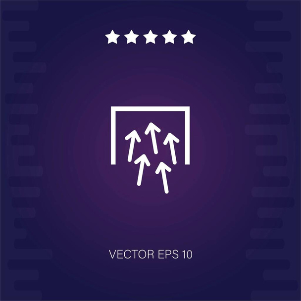 dataflow vector icon modern illustration - Vector, Image