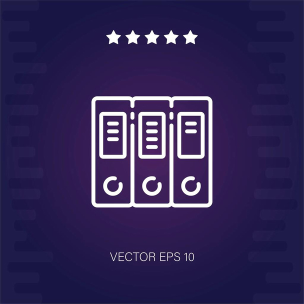 carpetas vector icono ilustración moderna - Vector, imagen