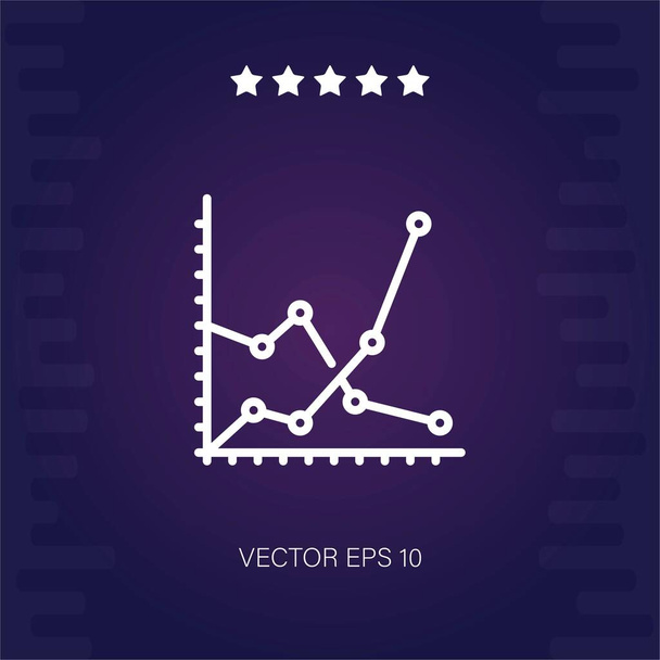 graph vektor ikon modern illusztráció - Vektor, kép