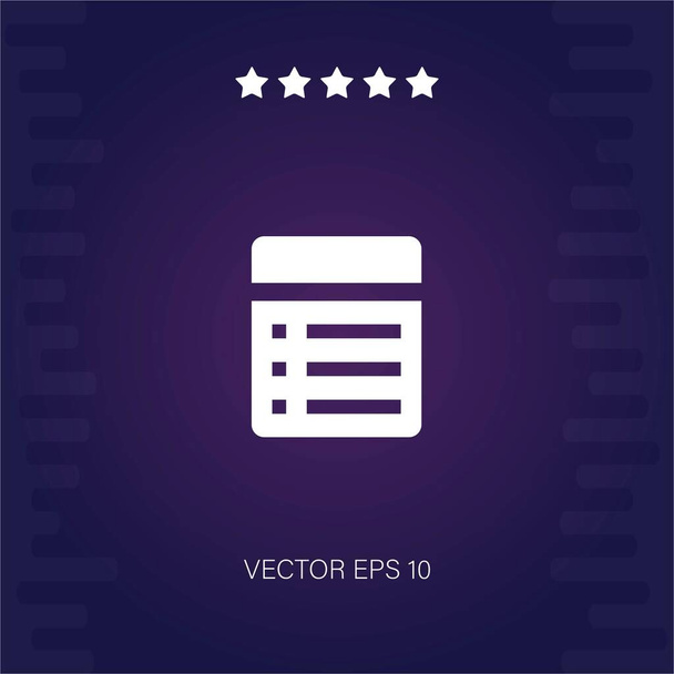 listet Vektor-Symbol moderne Illustration - Vektor, Bild